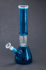 10" Teal Single Percolator Bong w/ Ice Catcher