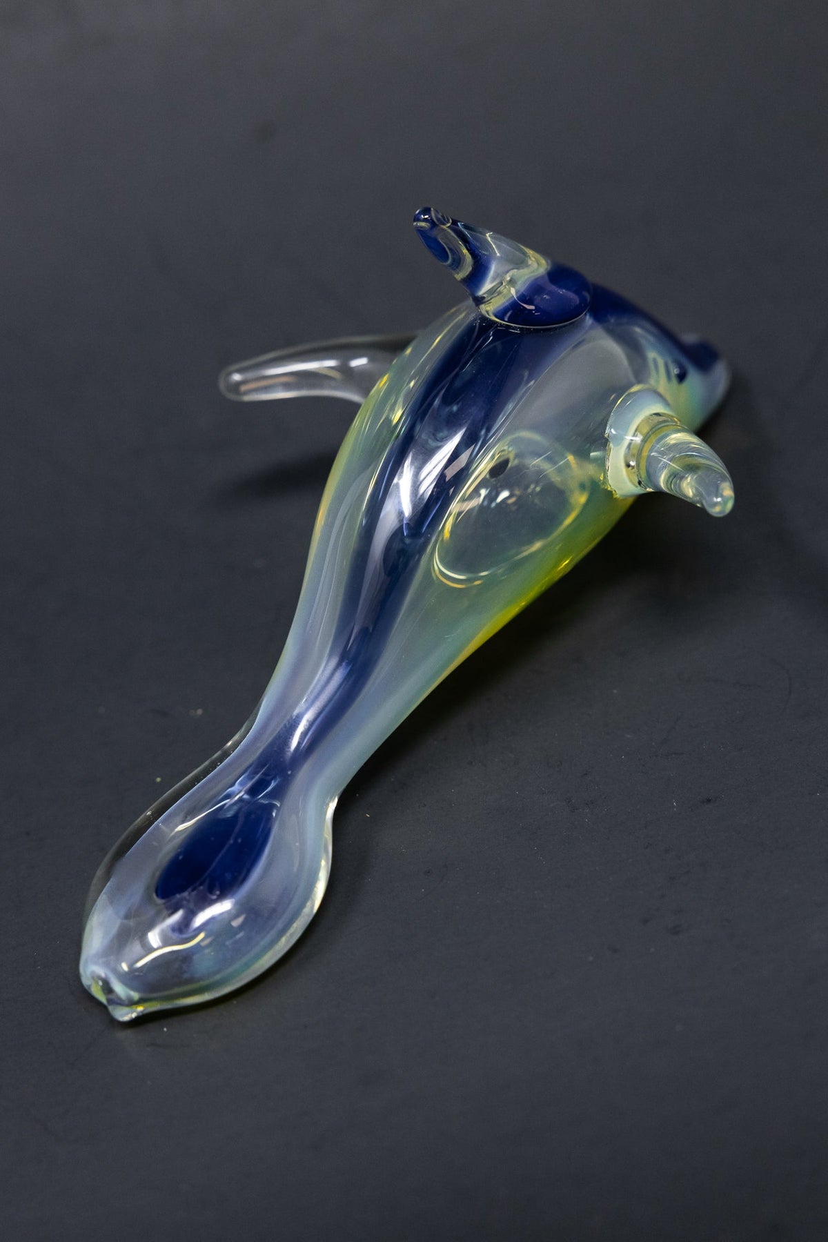 5" Blue Dolphin Glass Hand Pipe StonedGenie.com