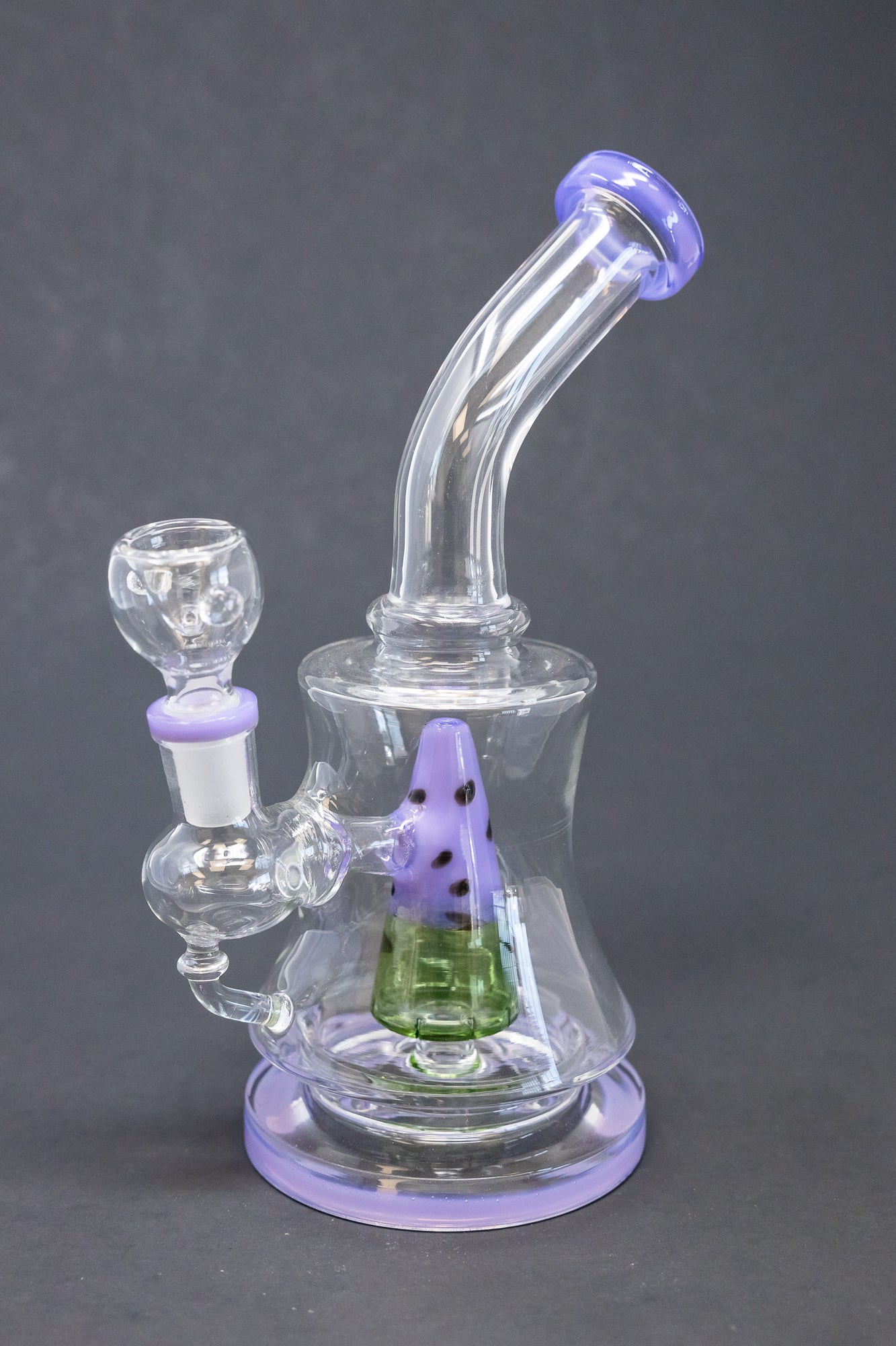 7" Purple Watermelon Percolator Bong
