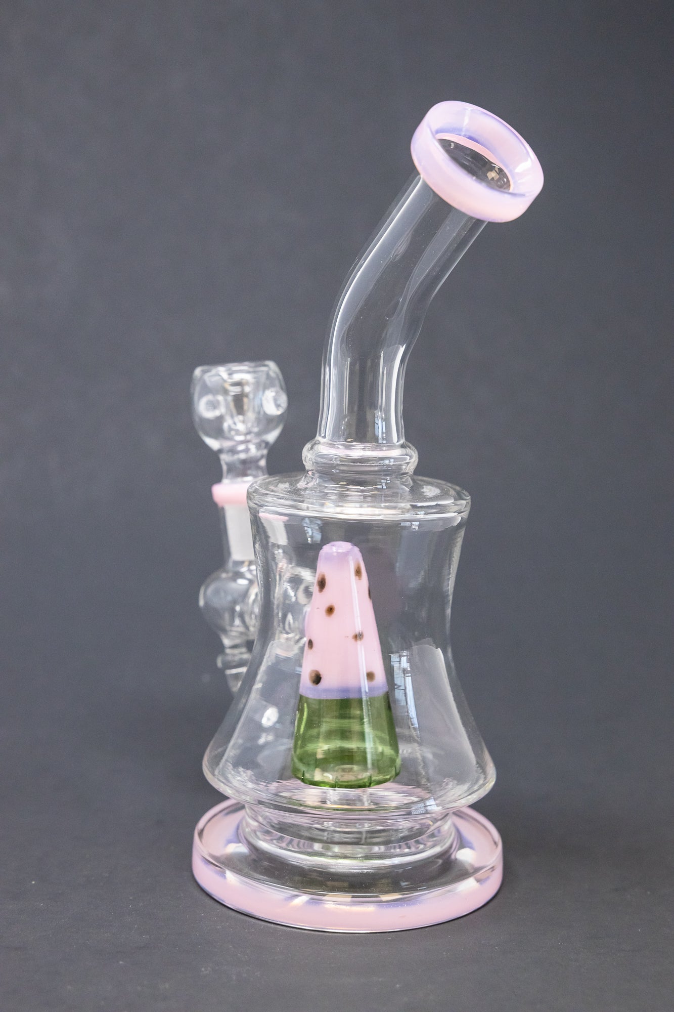 7" Pink Watermelon Percolator Bong