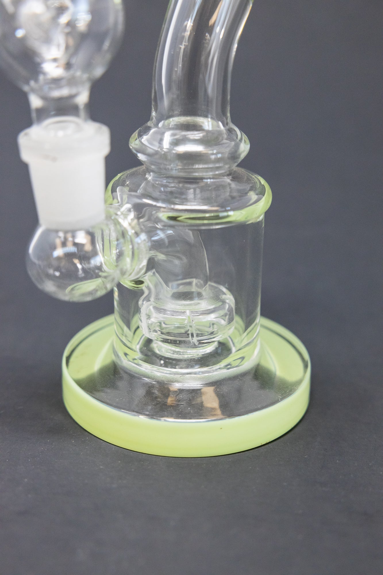 4" Lime Green Shower Bend Dab Rig