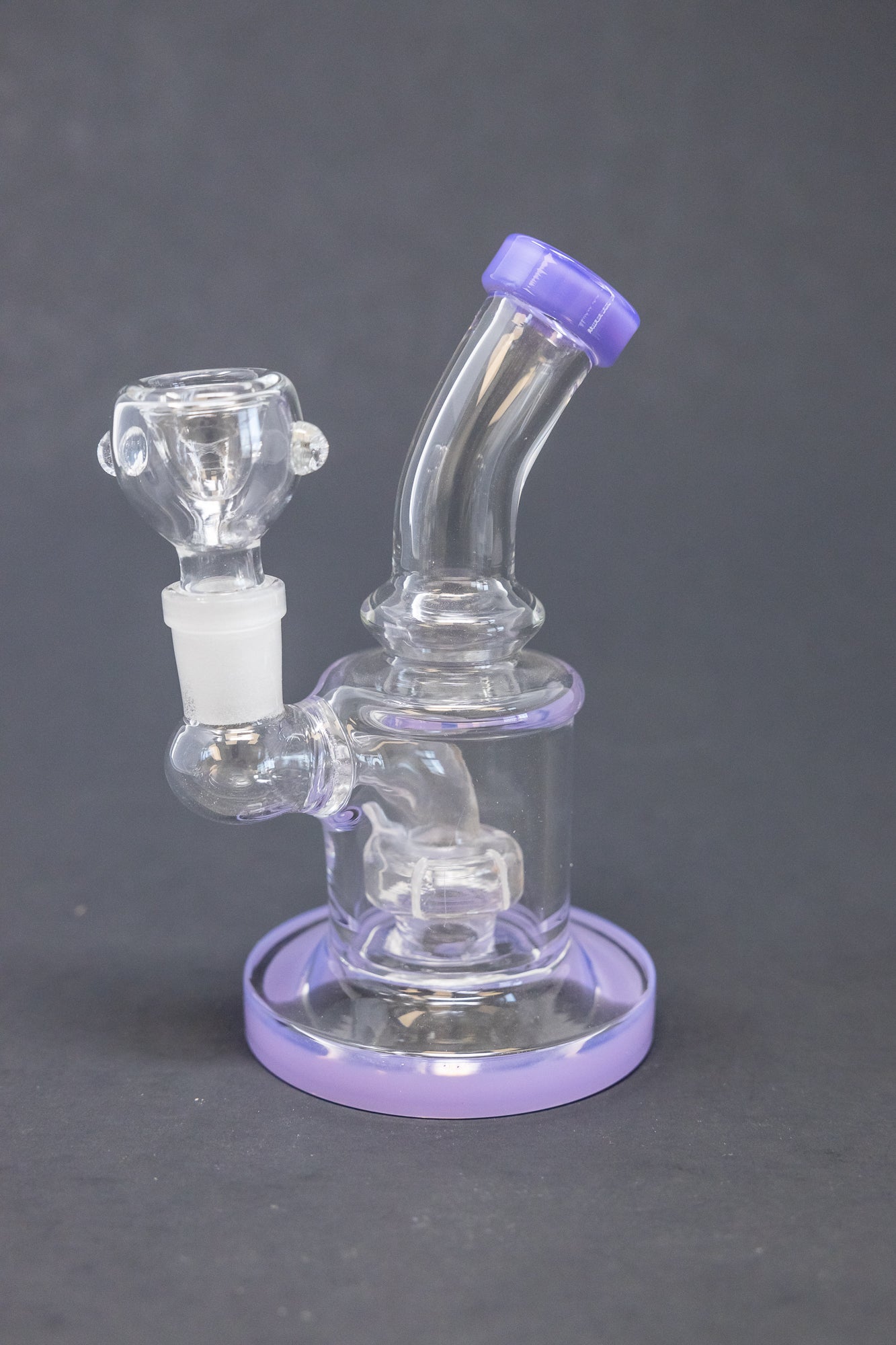 4" Purple Shower Bend Dab Rig