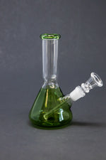 6" Green Beaker Bong w/ Ice Catcher
