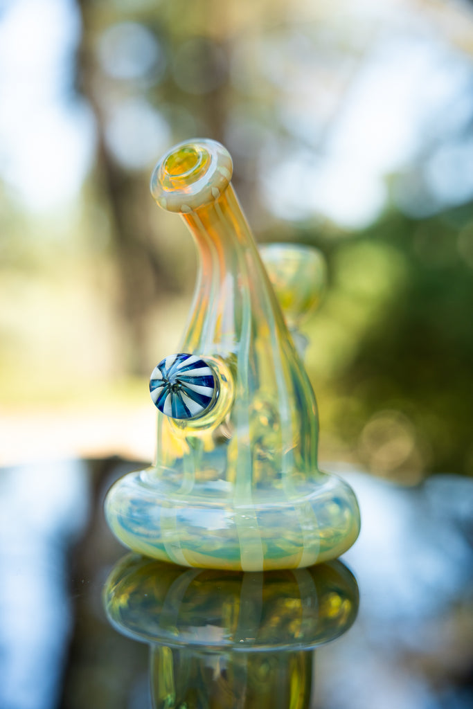 5" Fumed Color Changing Glass Bong