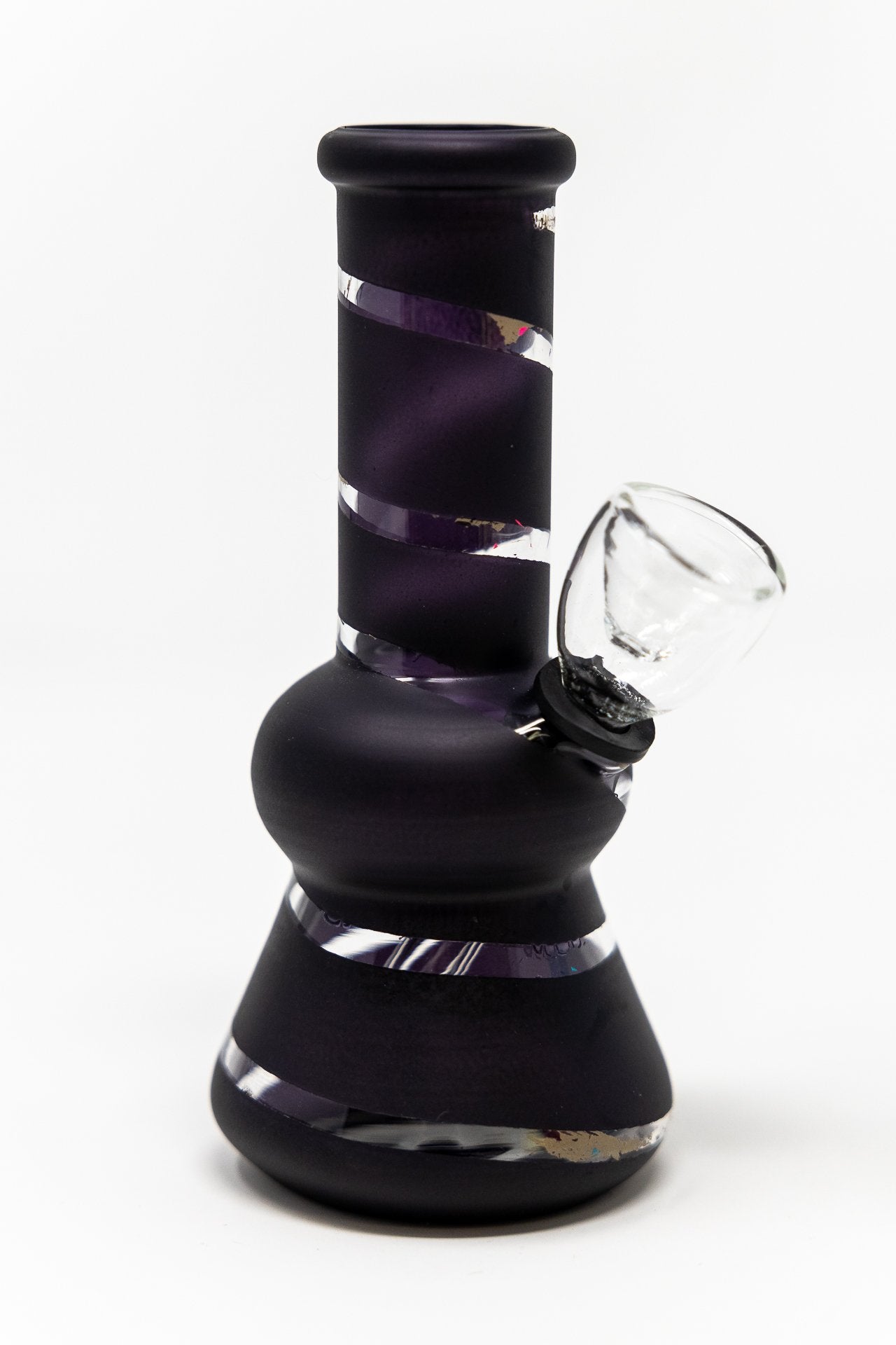 5" Black Mini Bong w/ Carb Hole