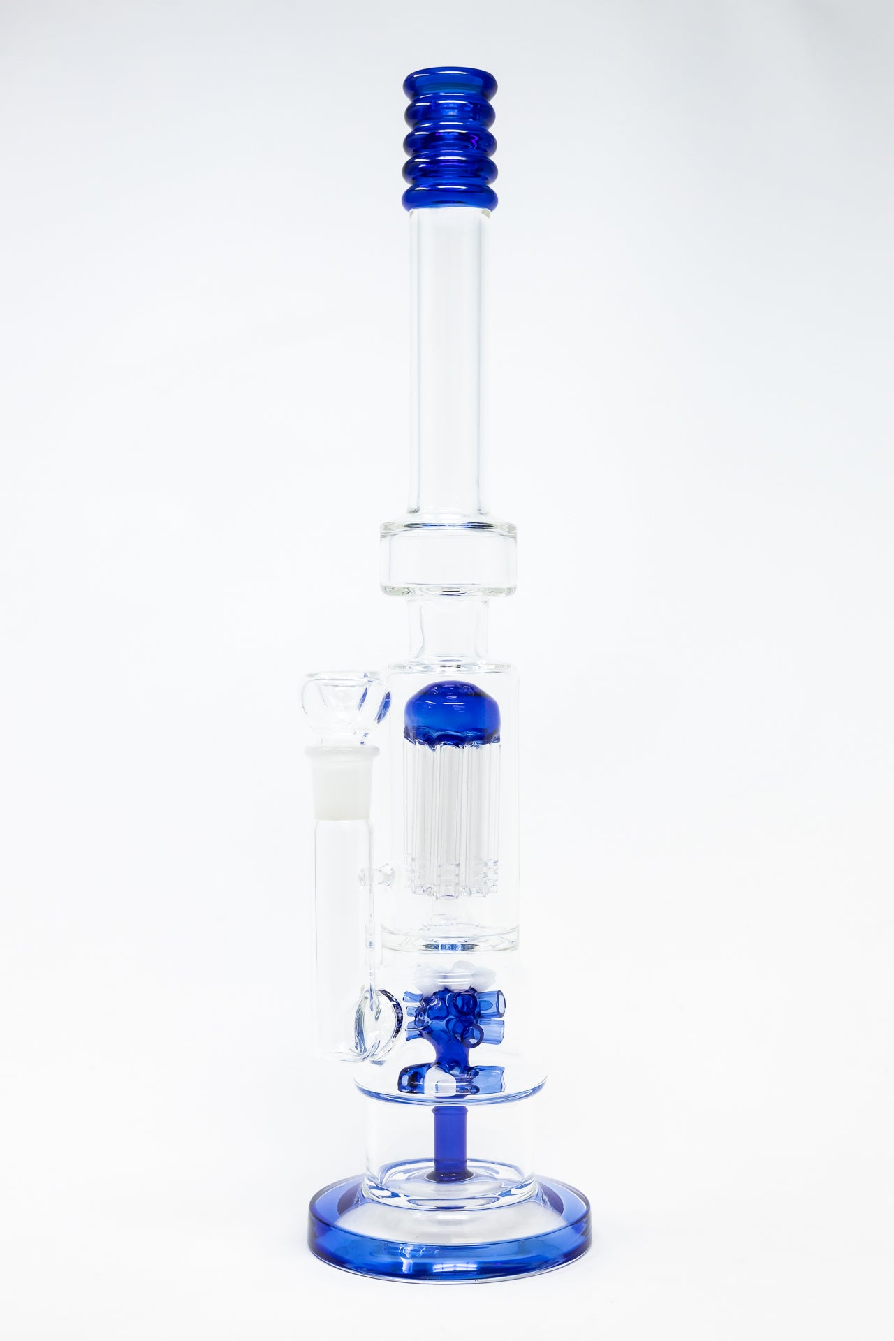 16" Blue Tree & Corona Percolator Bong