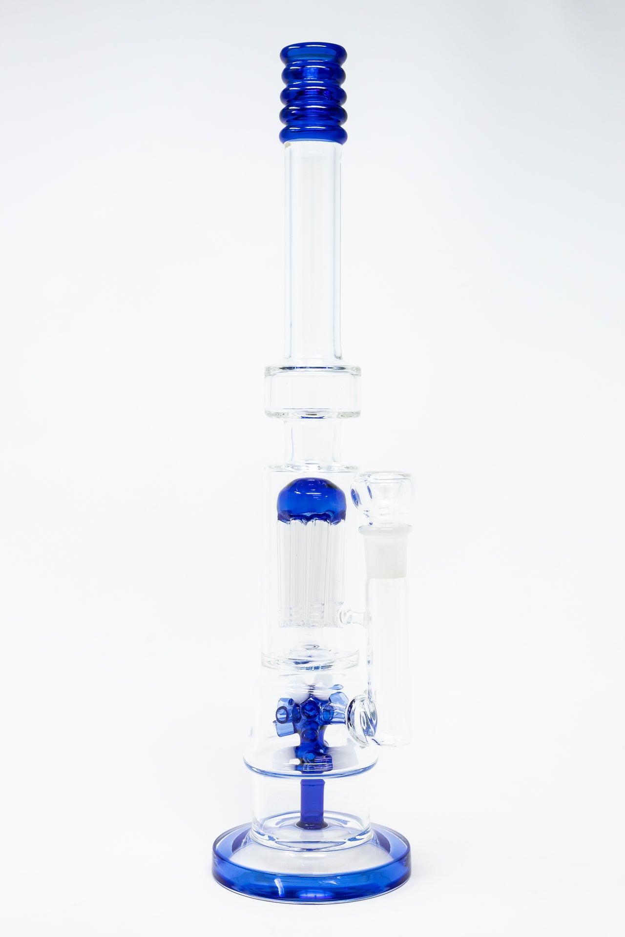16" Blue Tree & Corona Percolator Bong