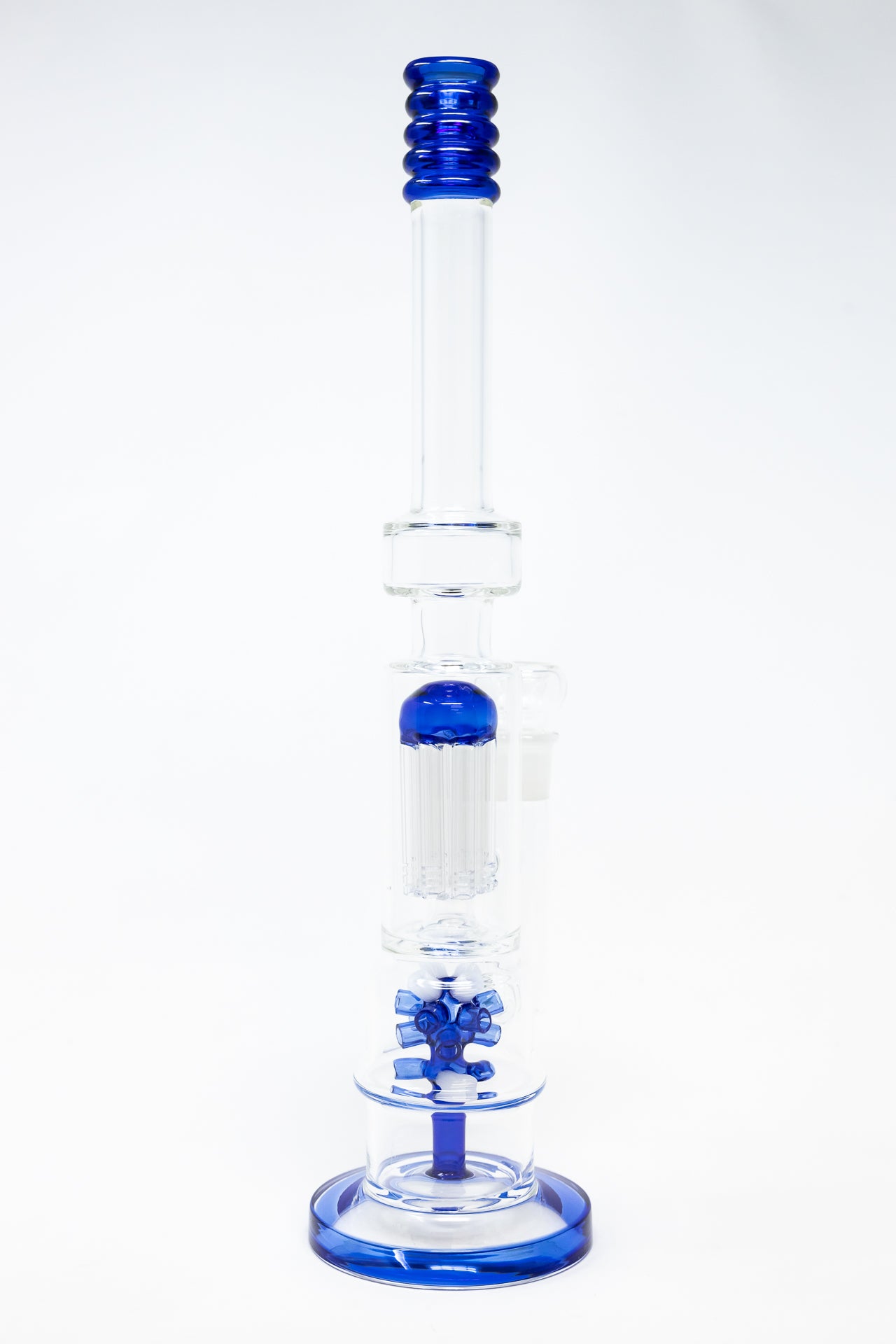 16" Blue Tree & Corona Percolator Bong
