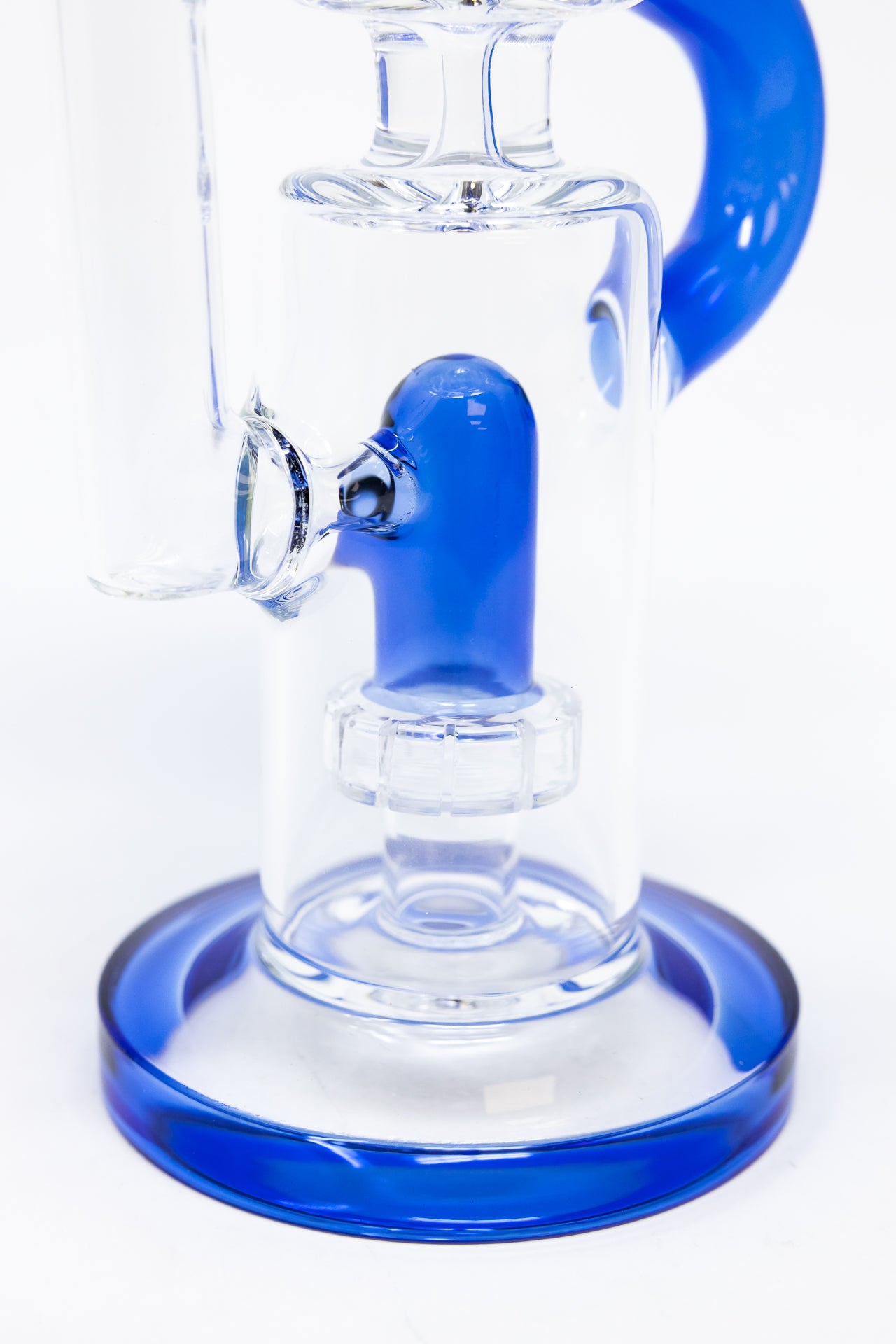 16" Blue Recycler Bong w/ Percolator
