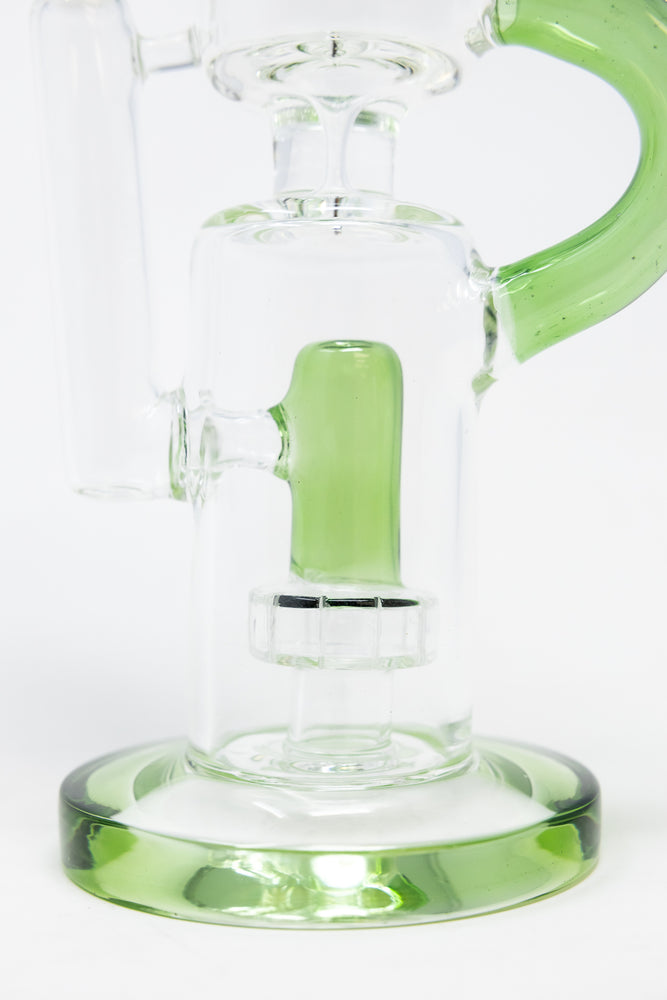 16" Green Recycler Bong w/ Percolator