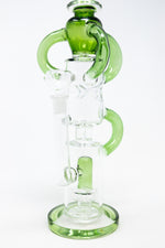 16" Green Recycler Bong w/ Percolator