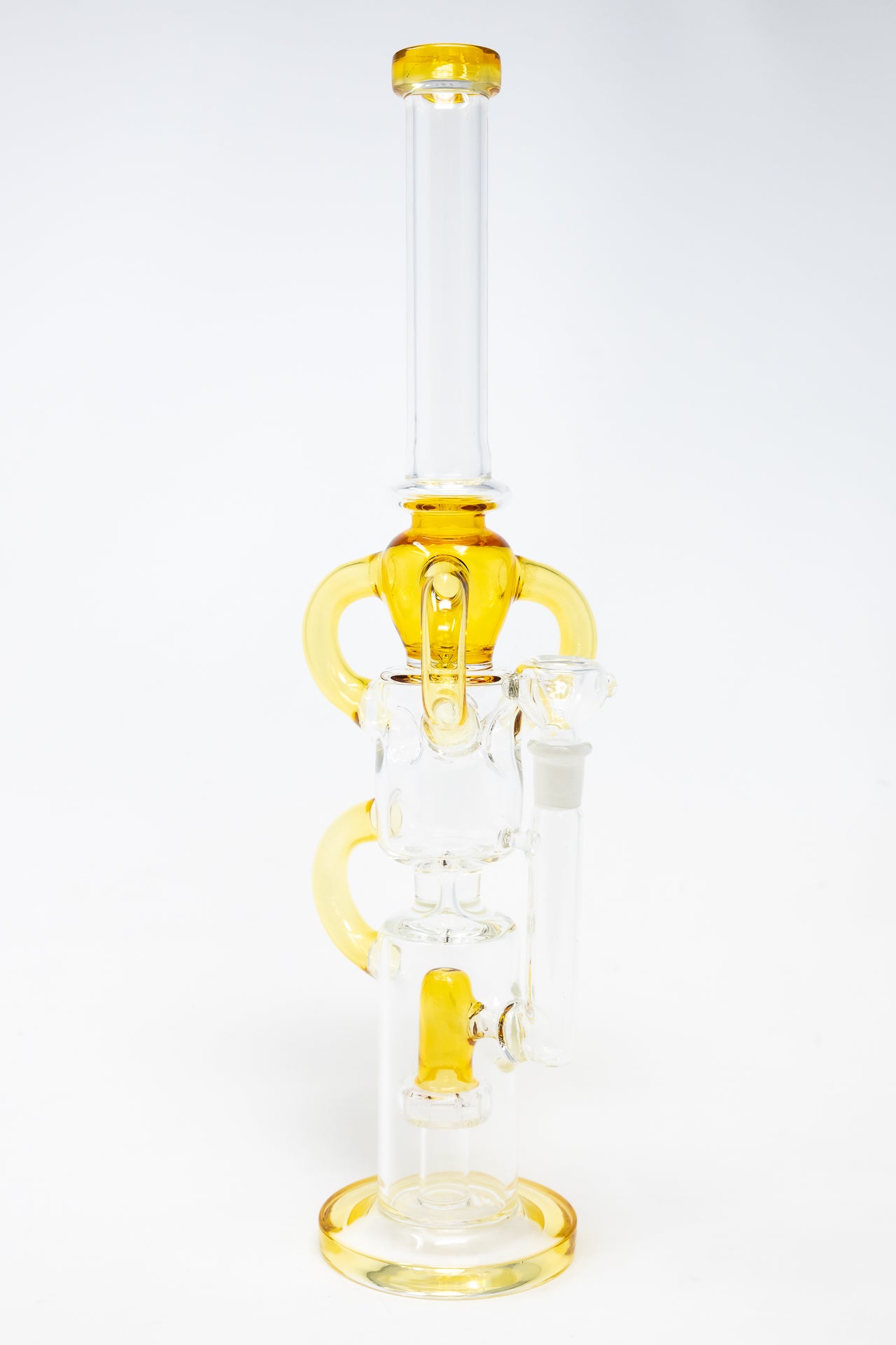 16" Amber Recycler Bong w/ Percolator