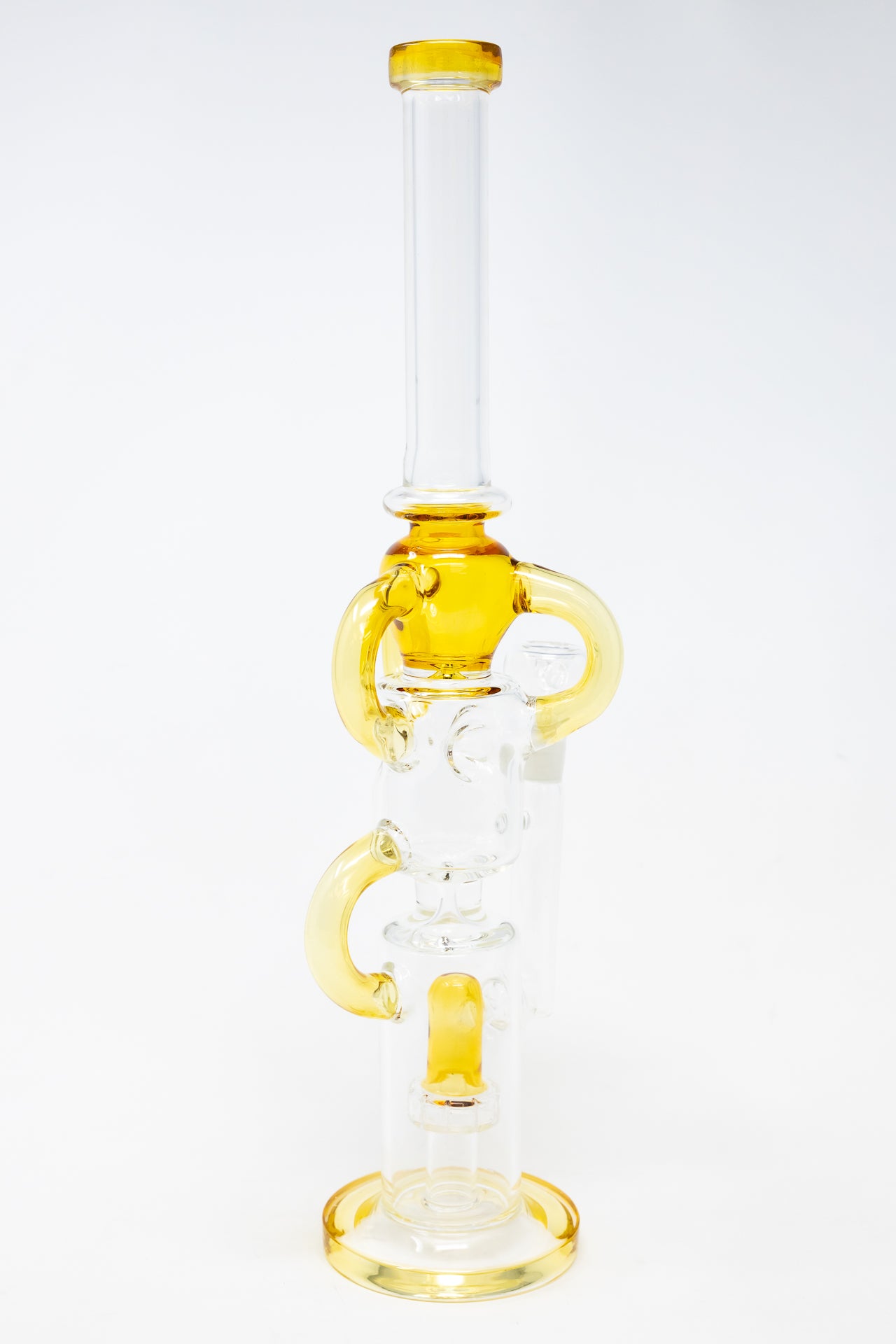 16" Amber Recycler Bong w/ Percolator