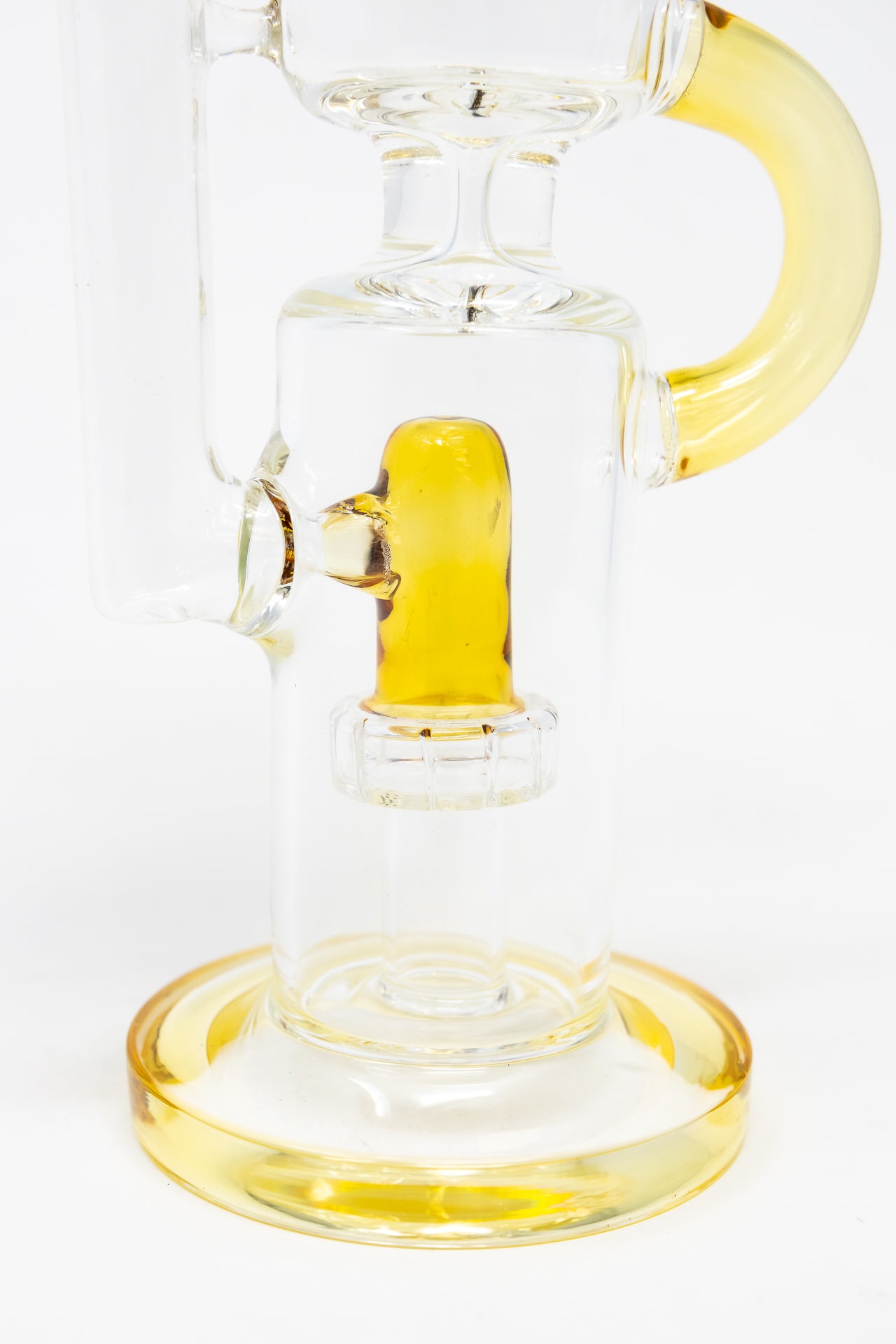 16" Amber Recycler Bong w/ Percolator