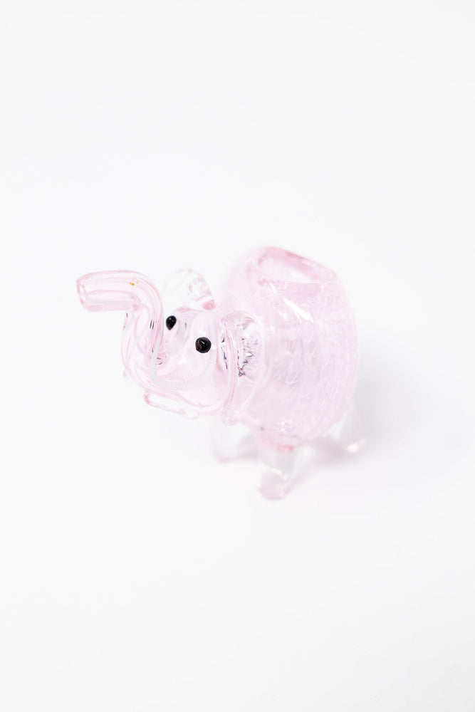 3" Pink Elephant Glass Pipe