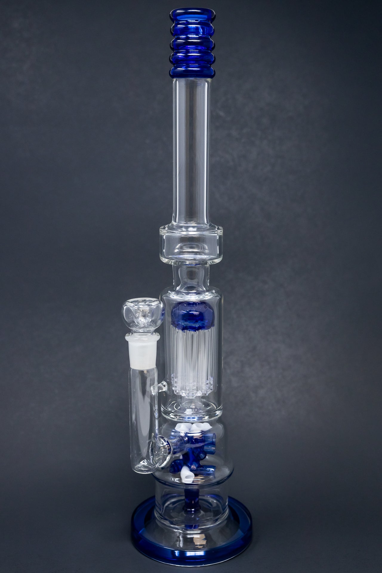 16" Blue Tree & Corona Percolator Bong