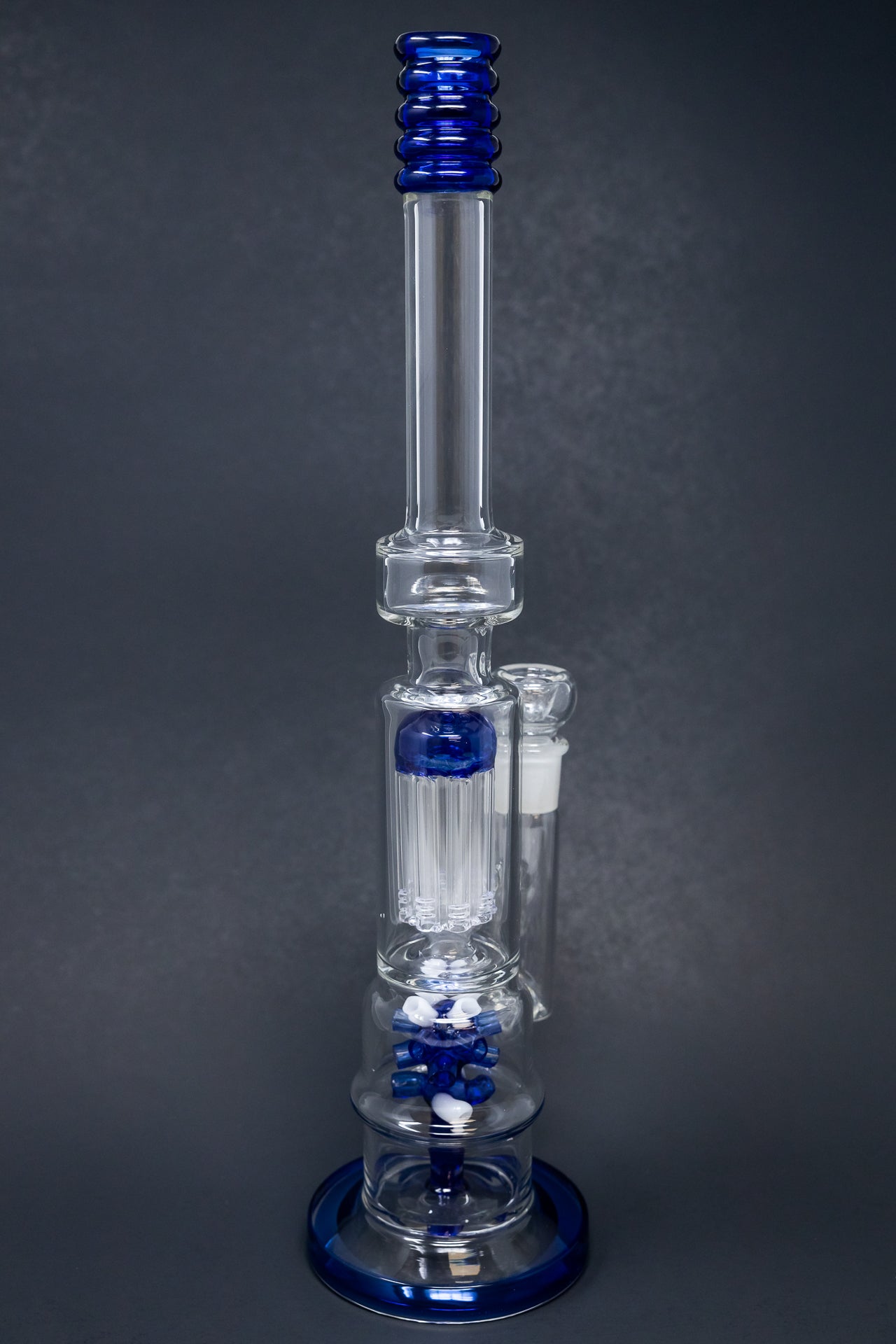 16" Blue Tree & Corona Percolator Bong