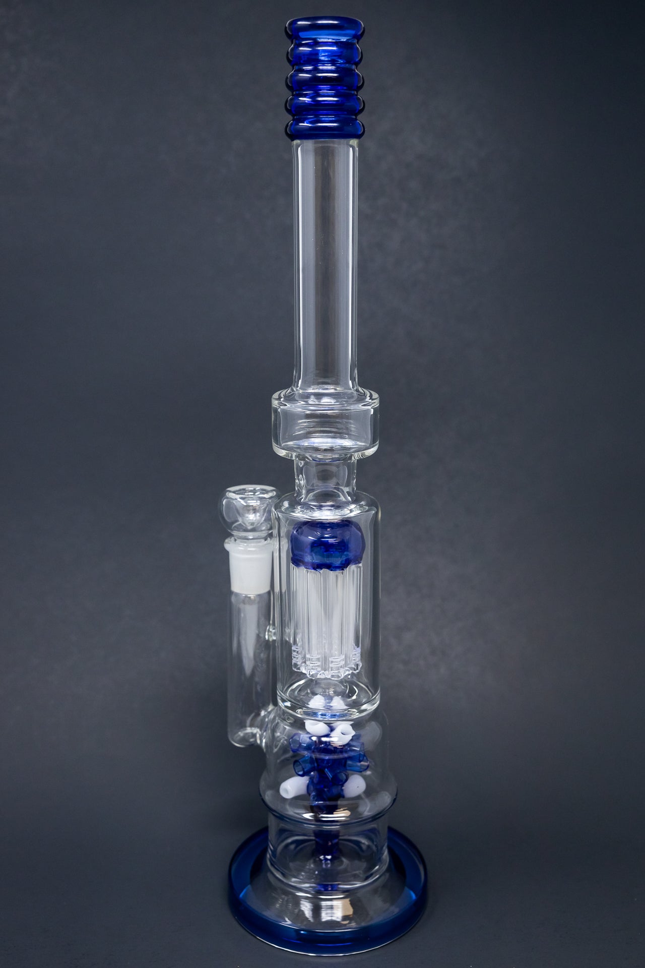 16" Blue Tree & Corona Percolator Bong