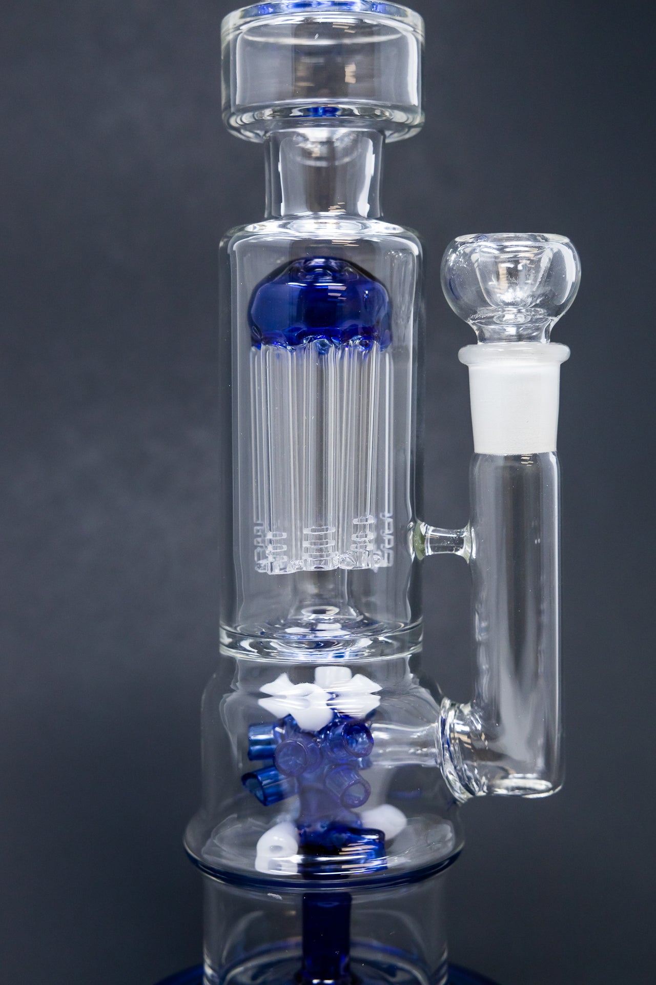 16" Blue Tree & Corona Percolator Bong
