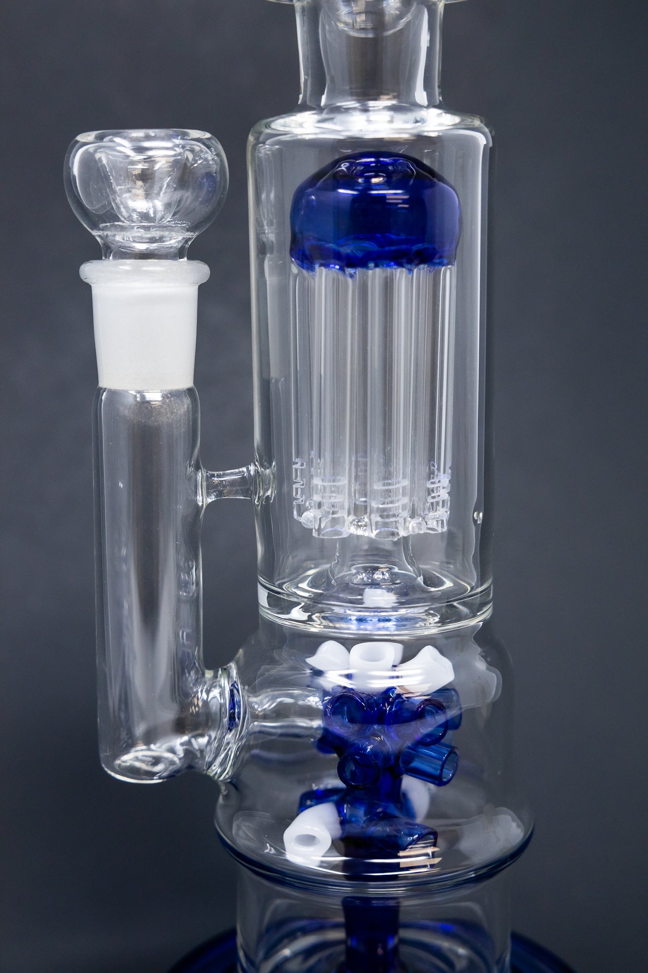 16" Blue Tree & Corona Percolator Bong