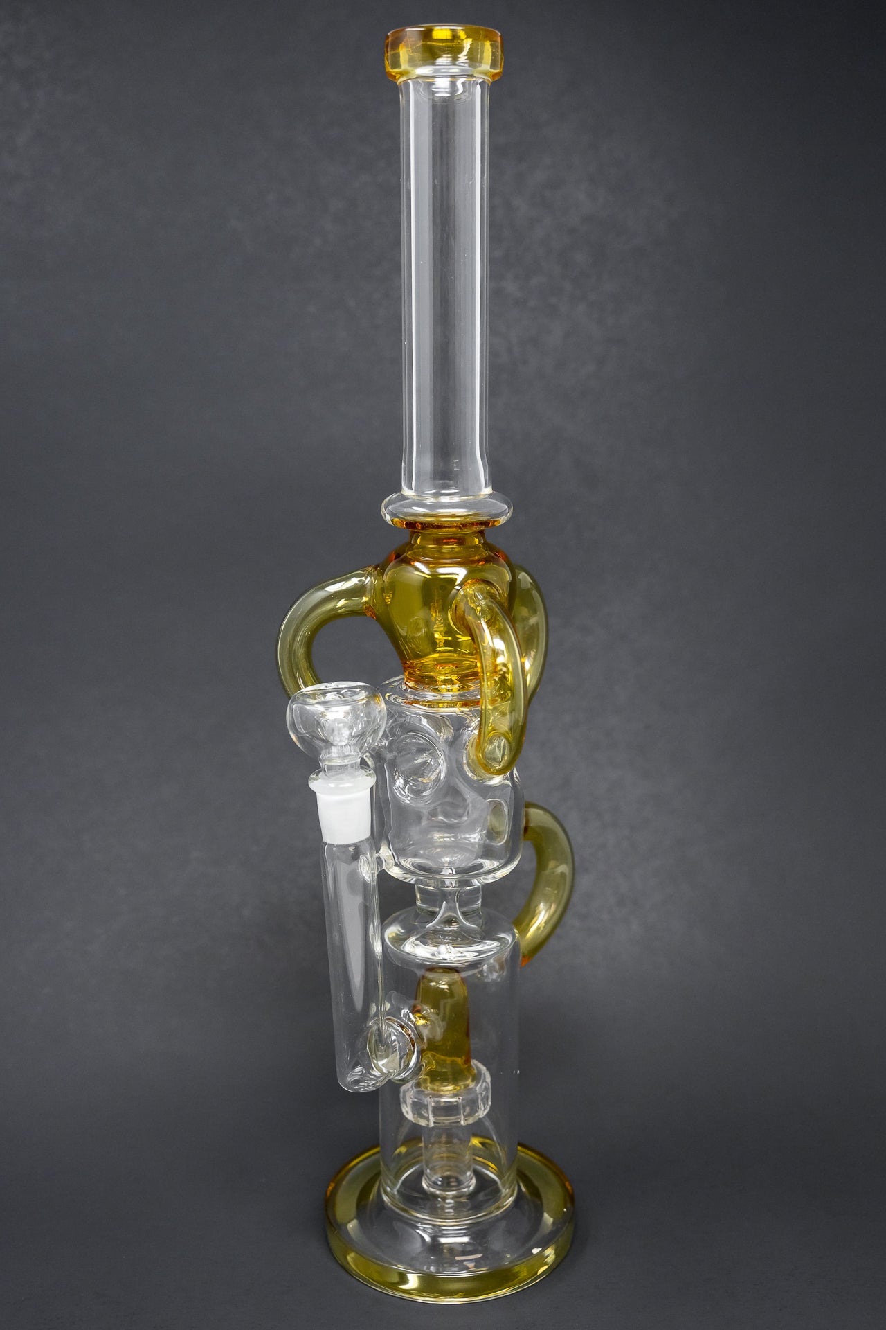 16" Amber Recycler Bong w/ Percolator