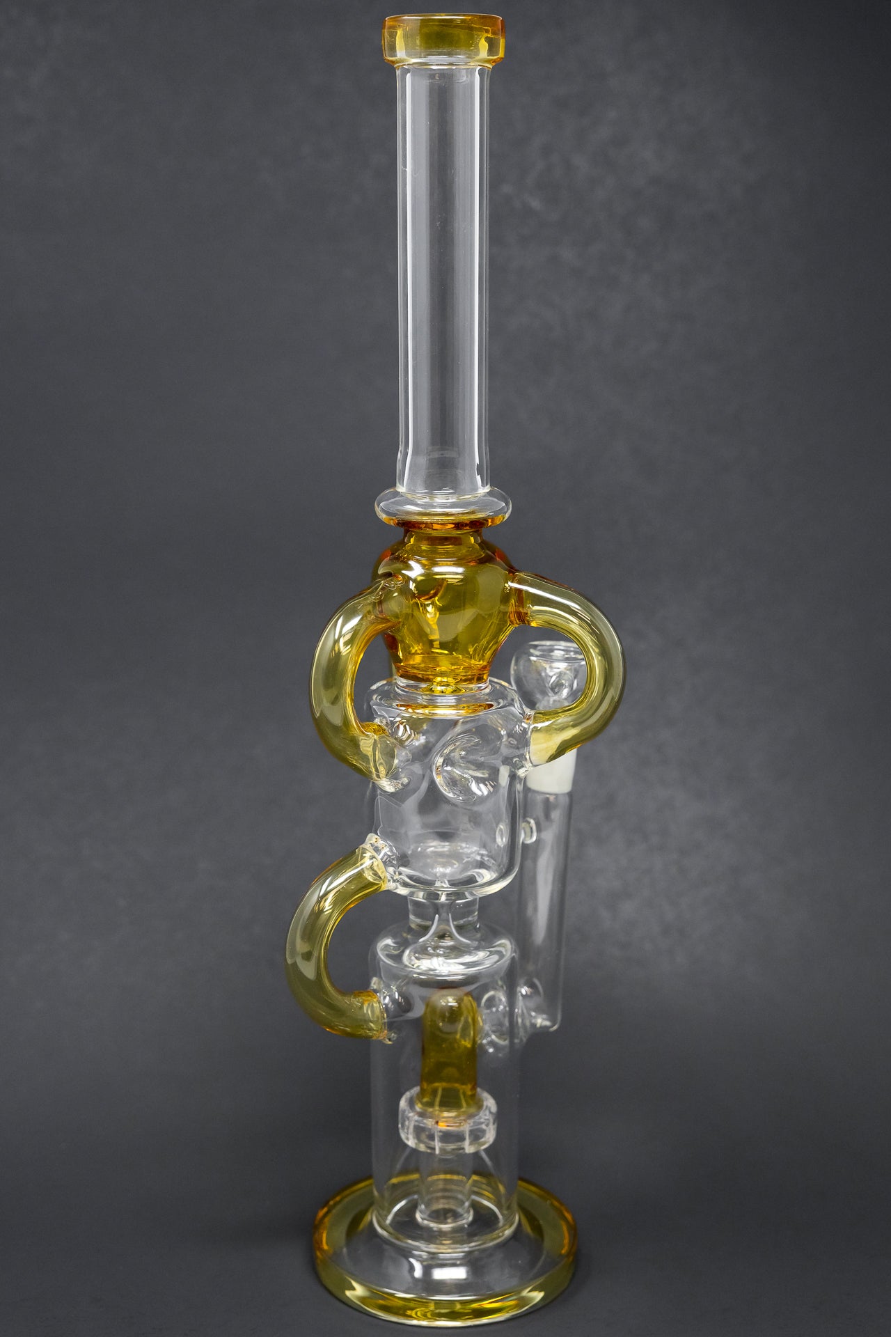 16" Amber Recycler Bong w/ Percolator