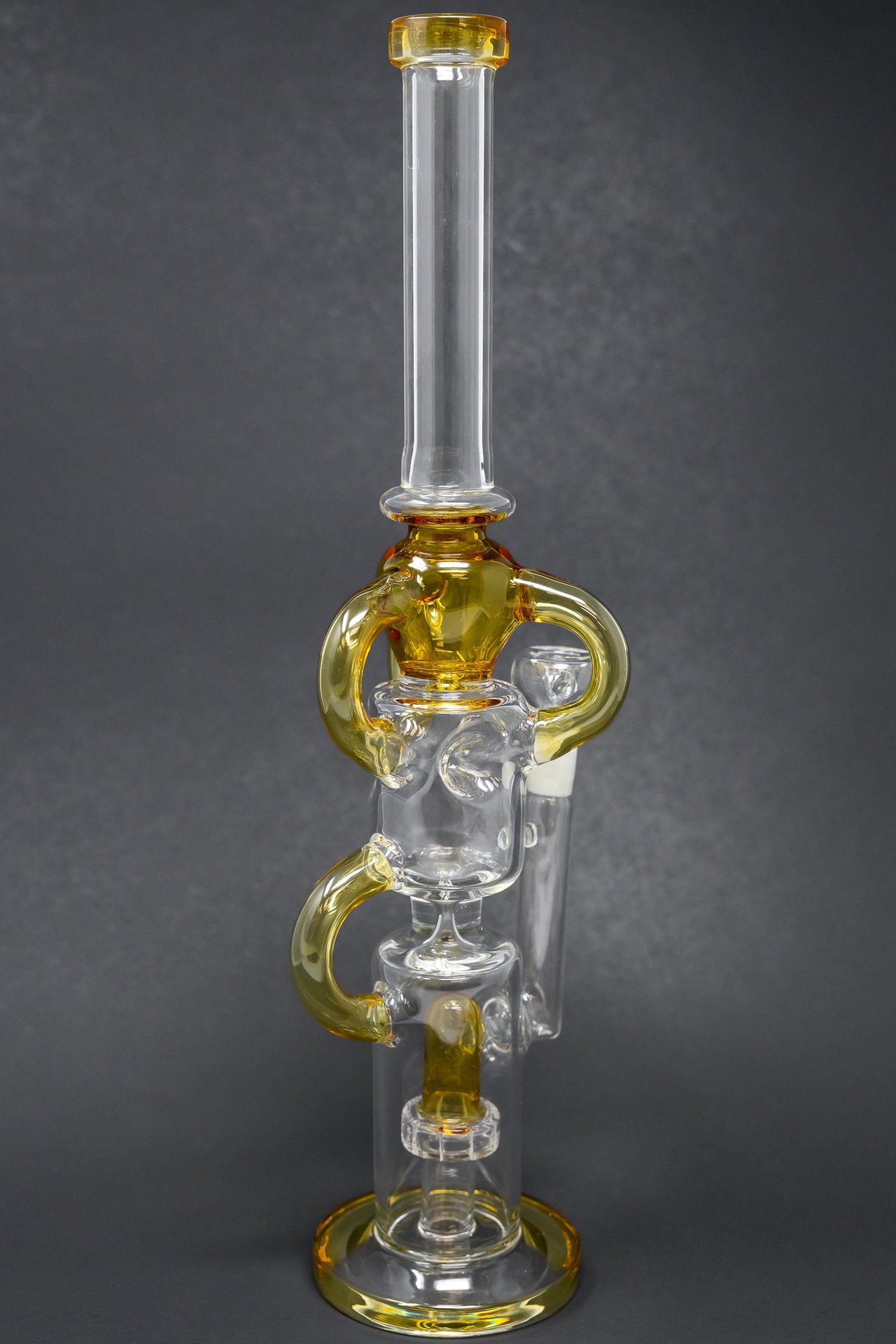 16" Amber Recycler Bong w/ Percolator