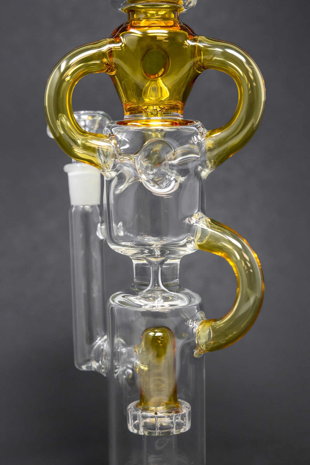 16" Amber Recycler Bong w/ Percolator