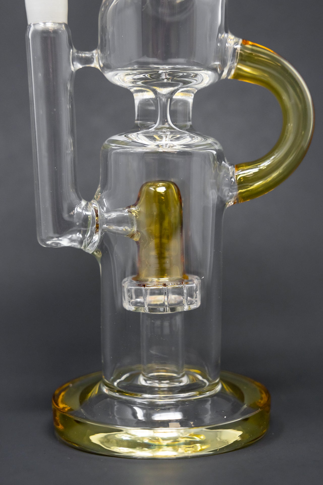 16" Amber Recycler Bong w/ Percolator