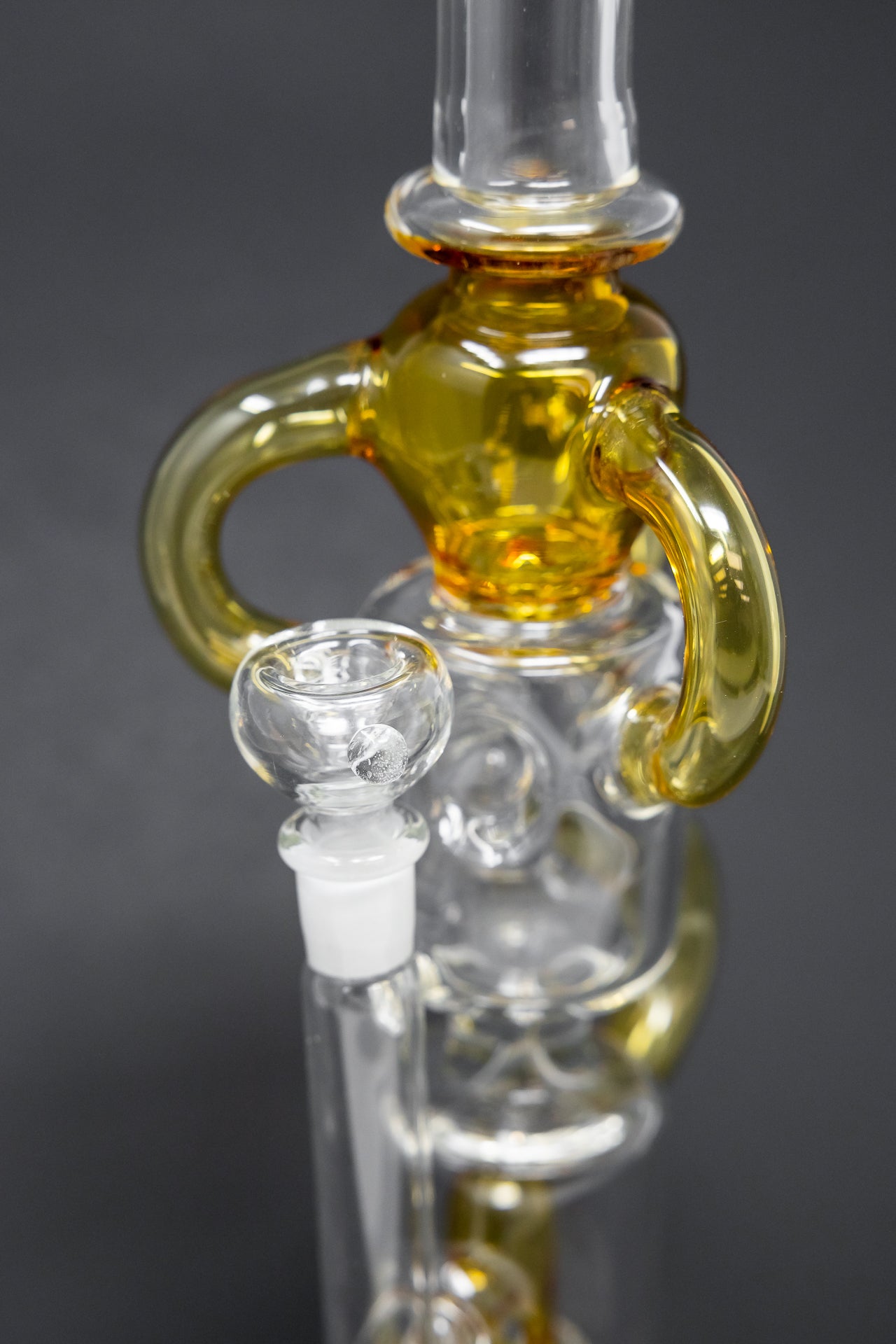 16" Amber Recycler Bong w/ Percolator