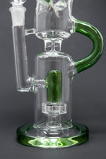 16" Green Recycler Bong w/ Percolator