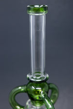 16" Green Recycler Bong w/ Percolator