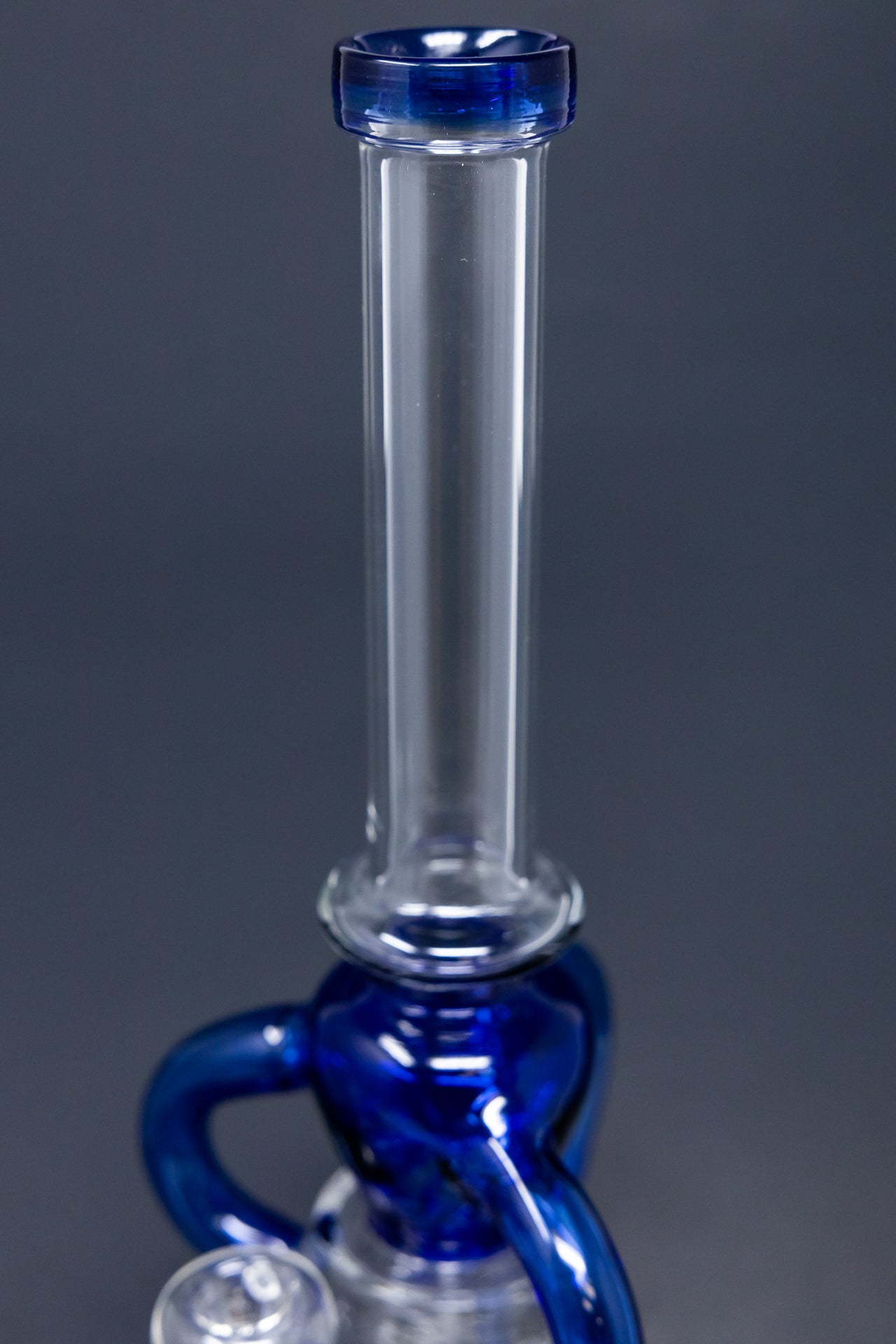 16" Blue Recycler Bong w/ Percolator