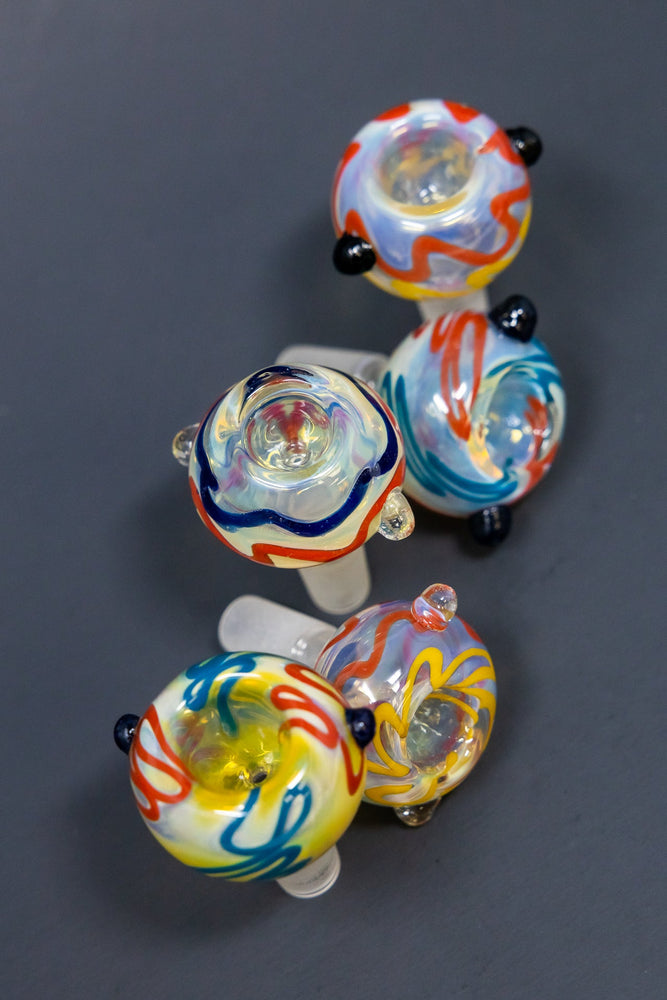 14mm Fumed Swirl Bowl Piece