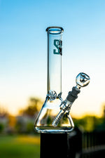 Lavender 10" Classic Stoned Genie Beaker Base Bong w/ Ice Catcher StonedGenie.com Bong