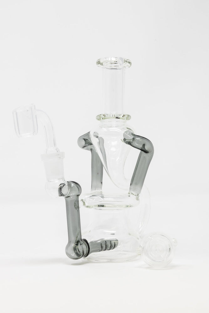7" Colored Joint Recycler Dab Rig
