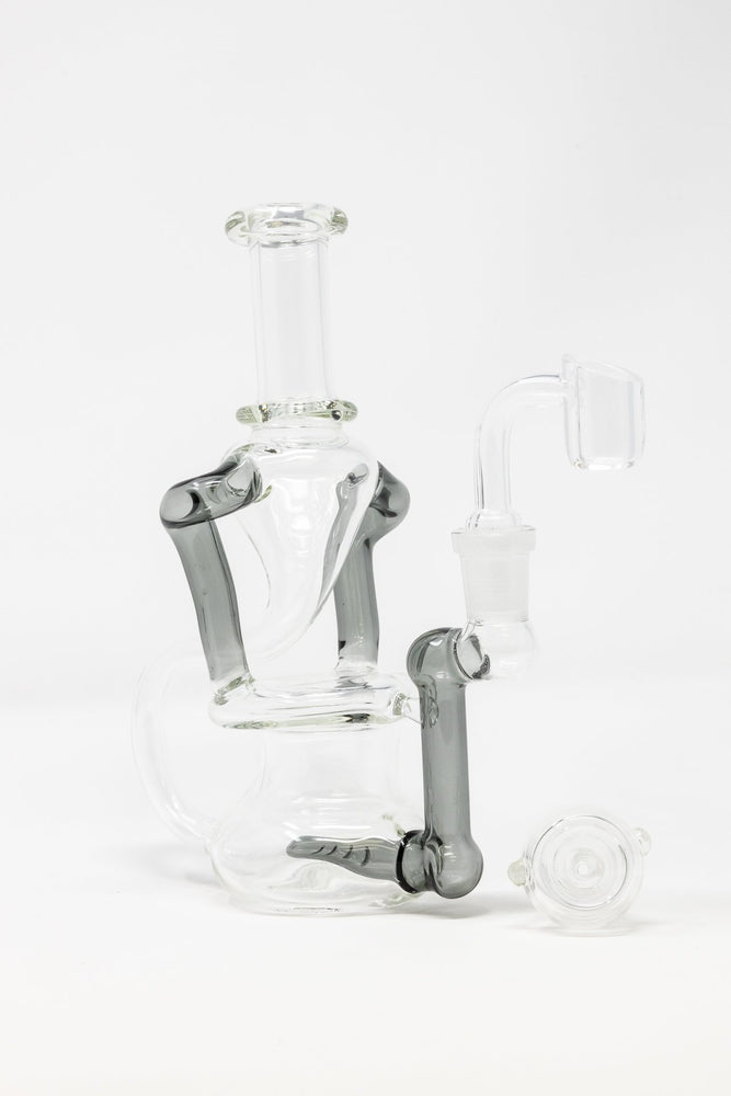 7" Colored Joint Recycler Dab Rig