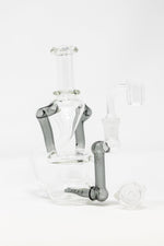 7" Colored Joint Recycler Dab Rig
