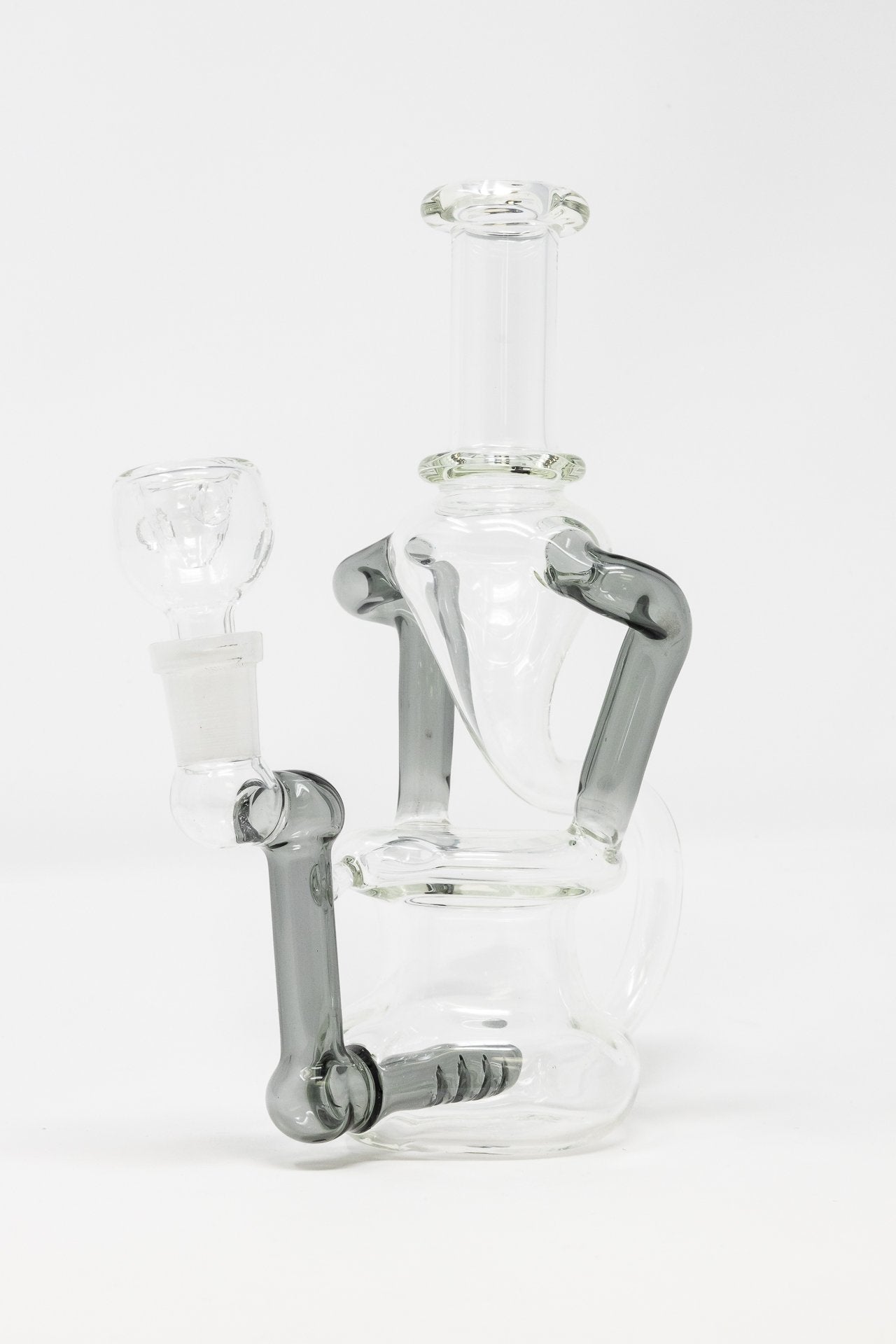 White Smoke 6" Recycler Dab Rig StonedGenie.com Dab rig