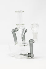 Dark Gray 6" Recycler Dab Rig StonedGenie.com Dab rig