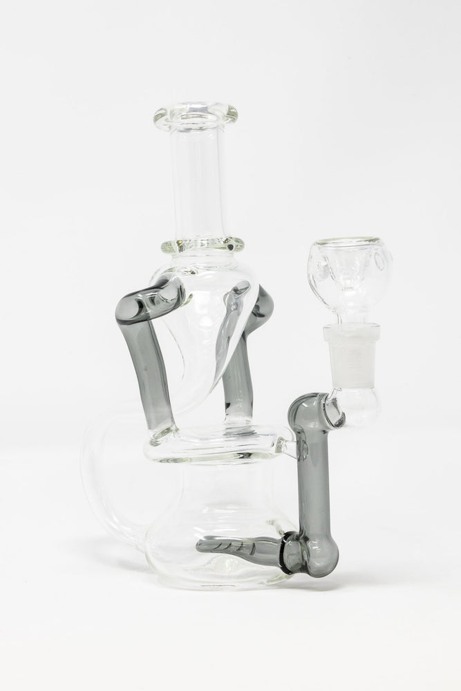7" Colored Joint Recycler Dab Rig