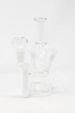 White Smoke 6" Recycler Dab Rig StonedGenie.com Dab rig