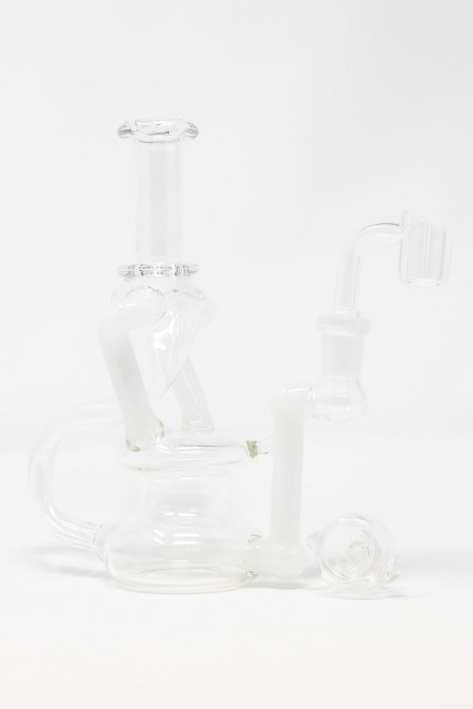 7" Colored Joint Recycler Dab Rig