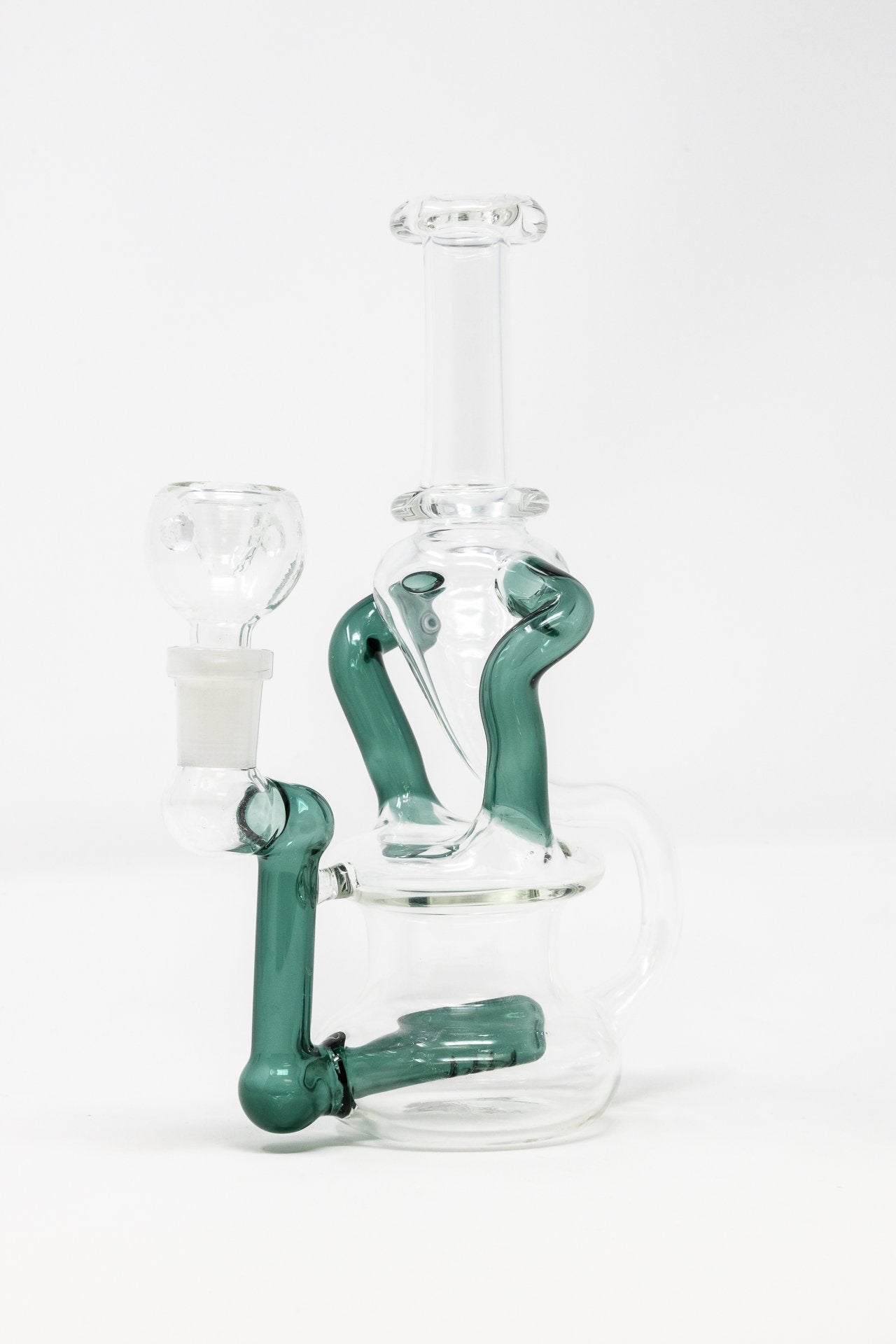7" Colored Joint Recycler Dab Rig StonedGenie.com