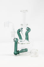 7" Colored Joint Recycler Dab Rig
