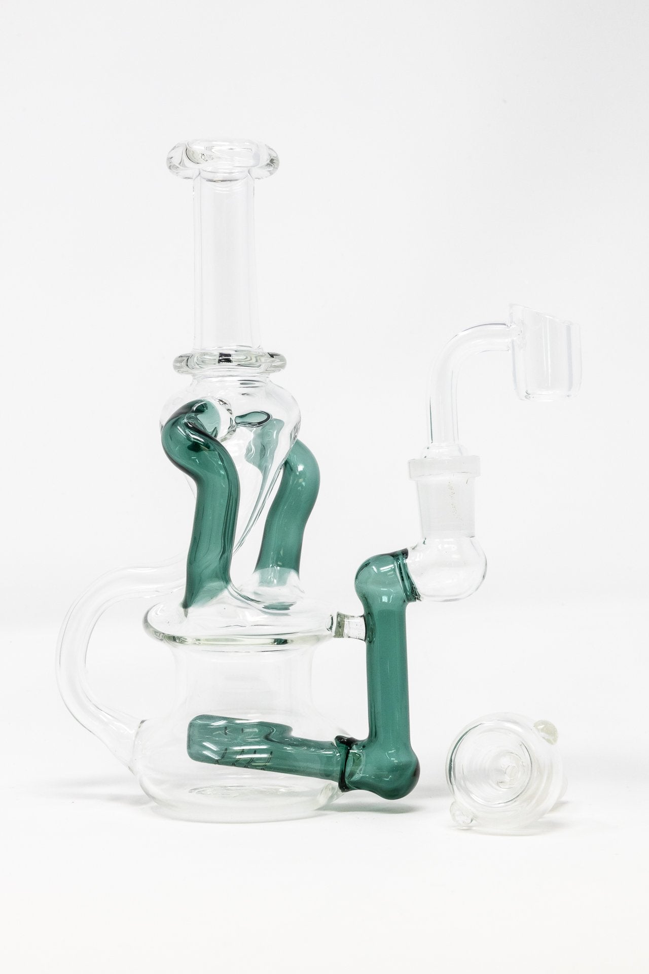 Dim Gray 6" Recycler Dab Rig StonedGenie.com Dab rig