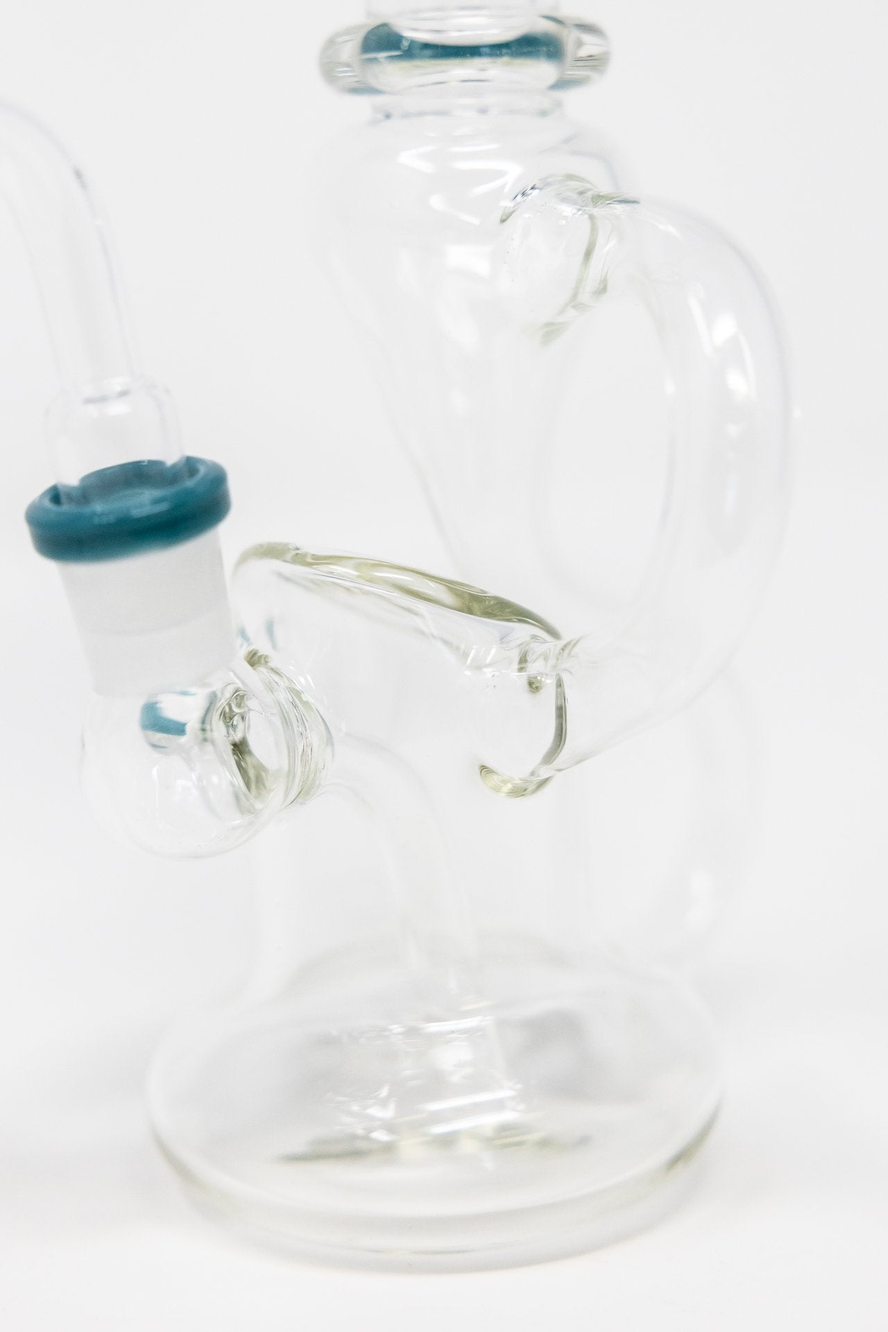 6" Teal Tip Recycler Dab Rig