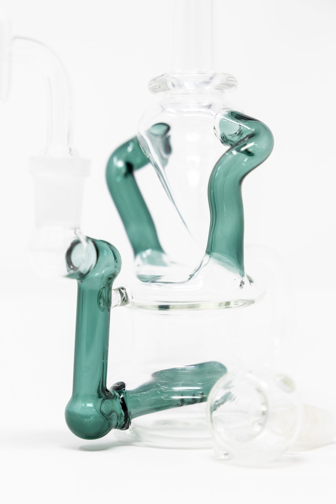 7" Colored Joint Recycler Dab Rig StonedGenie.com