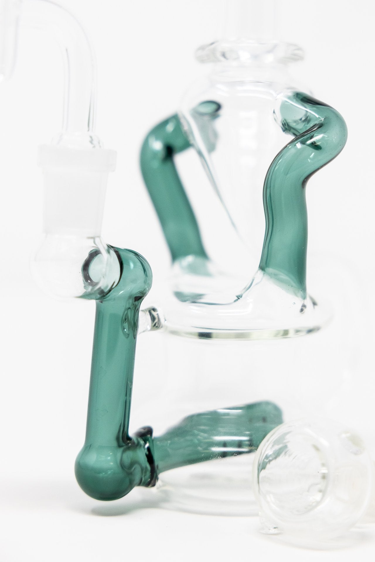 7" Colored Joint Recycler Dab Rig StonedGenie.com