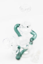7" Colored Joint Recycler Dab Rig